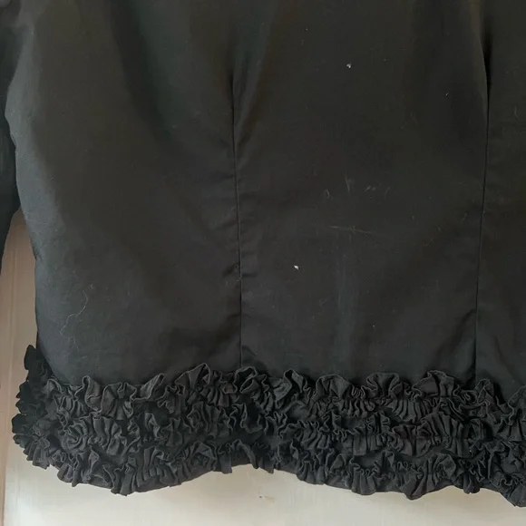 Anne Fontaine Ruffle Top, Sheer Sleeve - Picture 9 of 15
